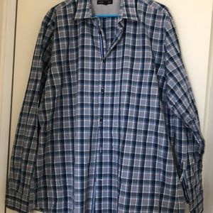 Plaid banana republic dress shirt